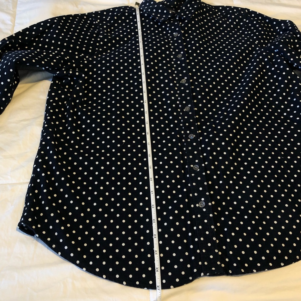💖Lands End Polka Dot corduroy Top - Picture 3 of 8